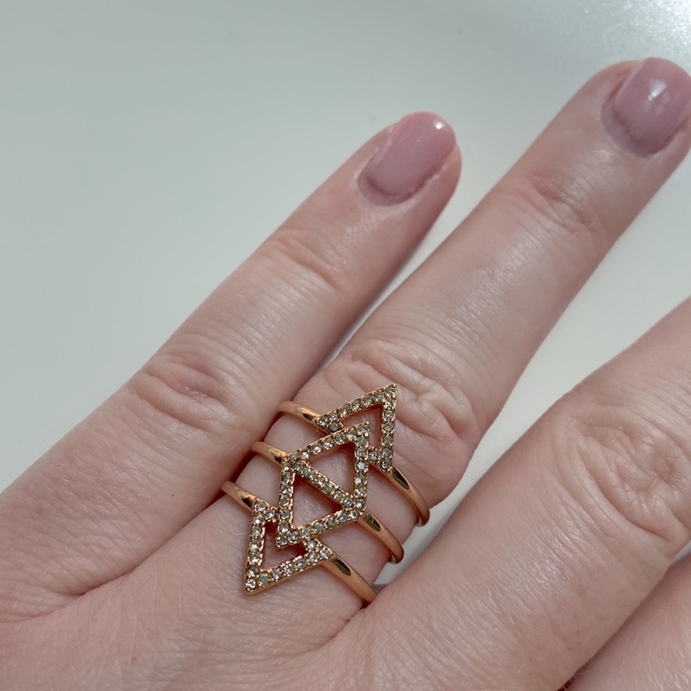 Pave Spear Ring